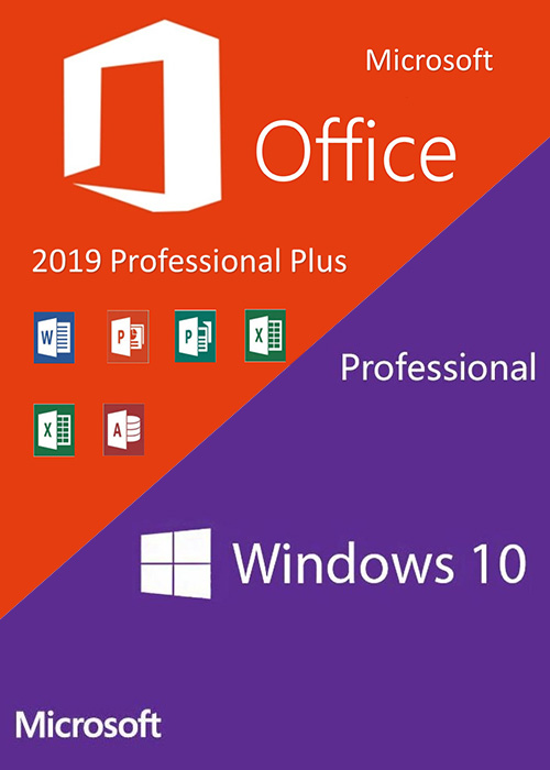 Win10 PRO OEM + Office2019 Professional Plus Keys Pack, Vip-Gvgmall Black Friday super sale